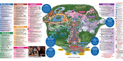 Disney World map Čarobno Kraljestvo