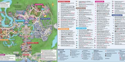 Disney World Magic Kingdom zemljevid